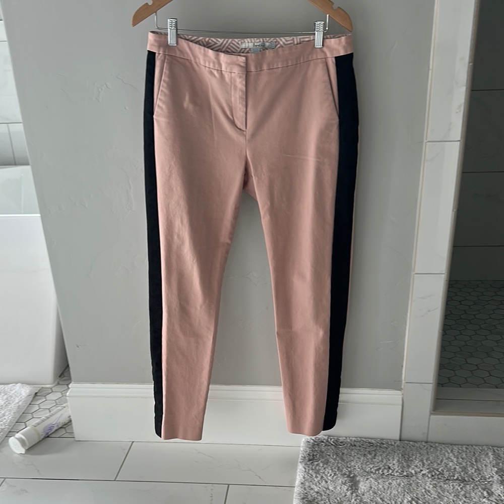 Boden Pink and Black Ankle Pants